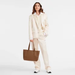 Hot Longchamp Sac Cabas L Le Foulonné Caramel