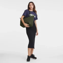 New Longchamp Sac Cabas L Le Pliage Collection Kaki