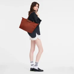 Best Longchamp Sac Cabas L Le Pliage Green Châtaigne