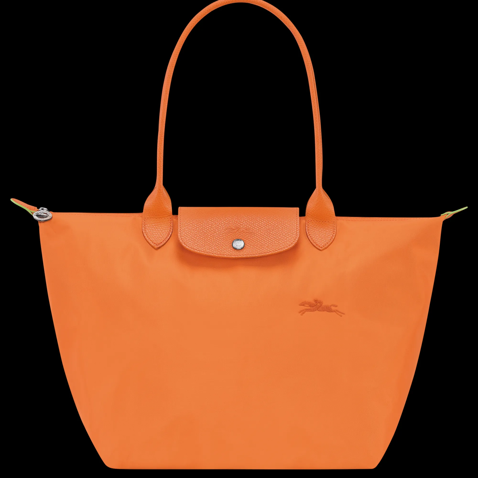 Clearance Longchamp Sac Cabas L Le Pliage Green Orange