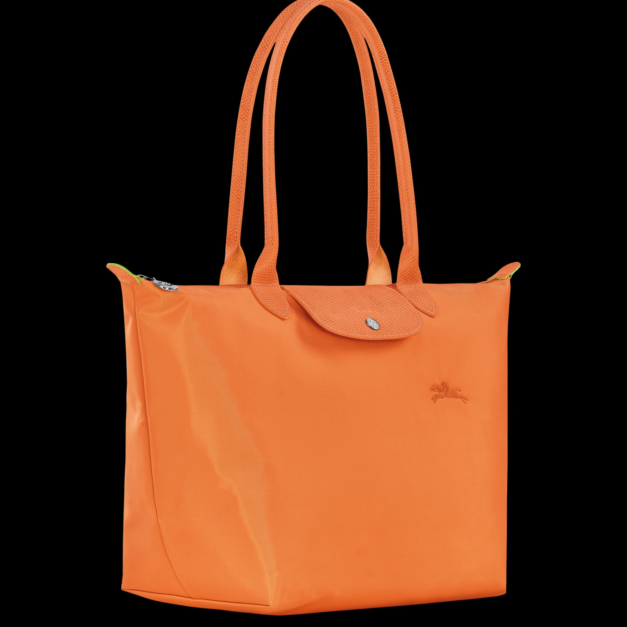 Clearance Longchamp Sac Cabas L Le Pliage Green Orange