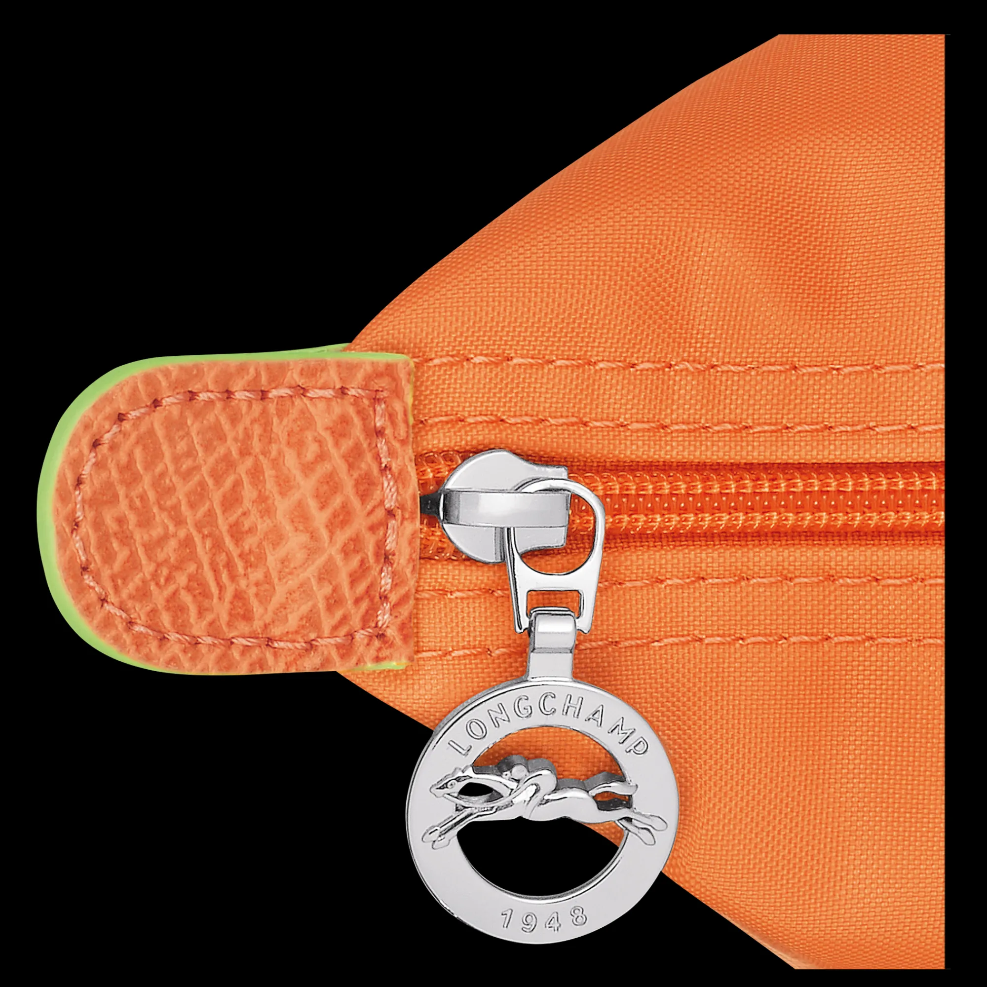 Clearance Longchamp Sac Cabas L Le Pliage Green Orange
