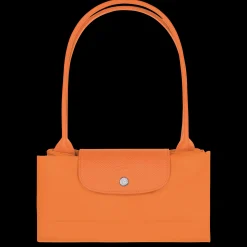 Clearance Longchamp Sac Cabas L Le Pliage Green Orange