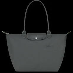 New Longchamp Sac Cabas L Le Pliage Green Graphite