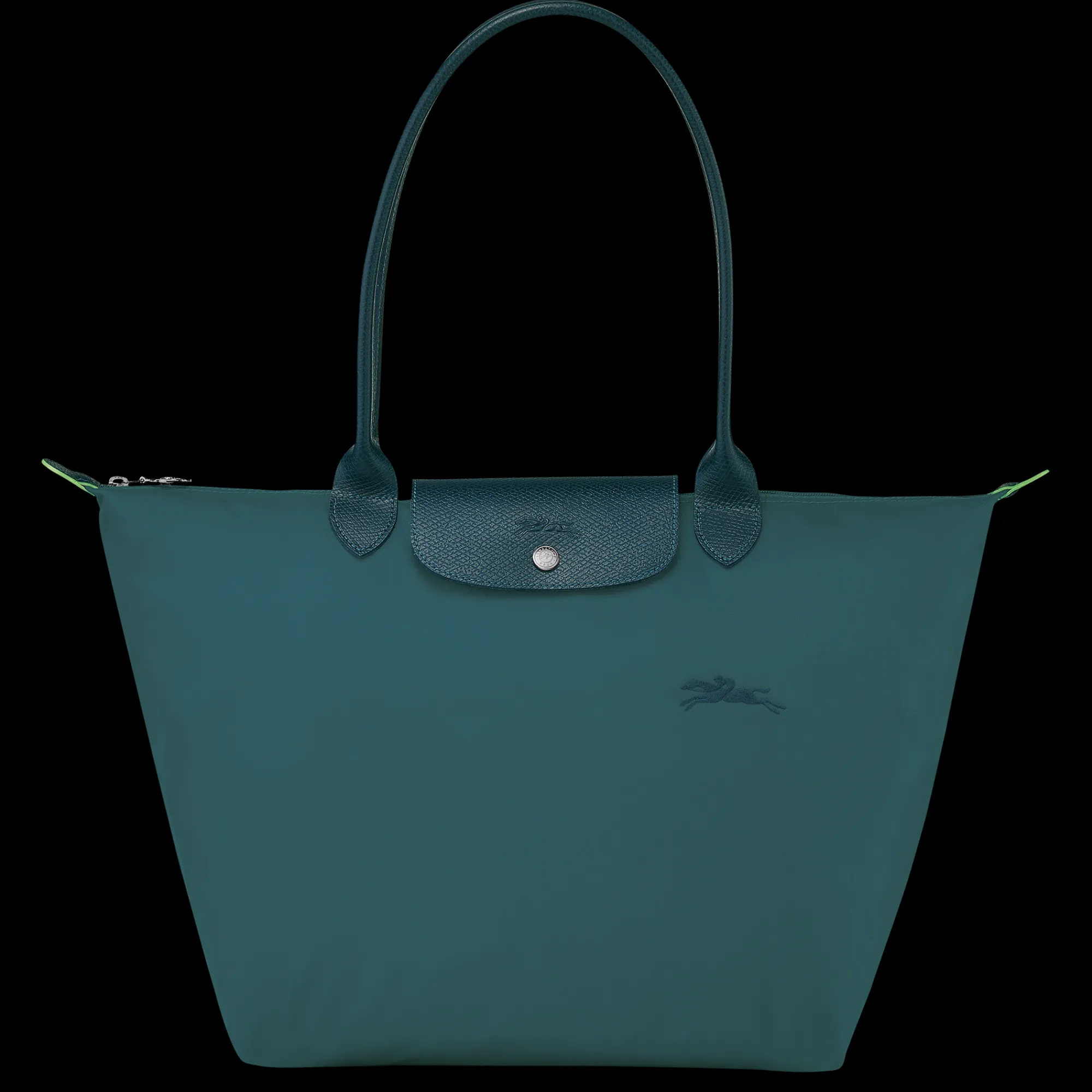 Clearance Longchamp Sac Cabas L Le Pliage Green Paon