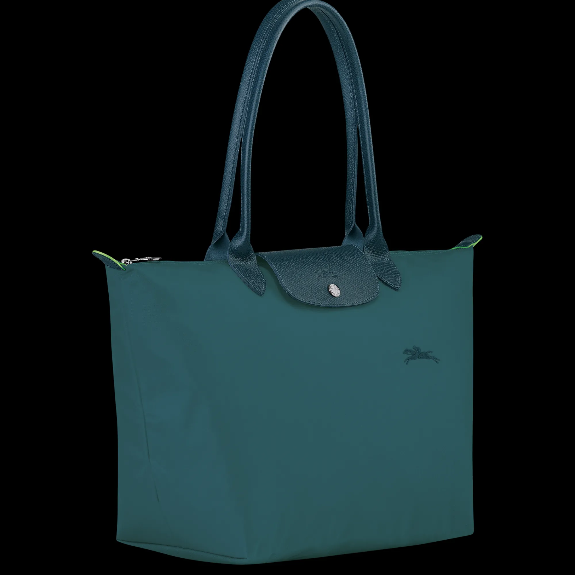 Clearance Longchamp Sac Cabas L Le Pliage Green Paon