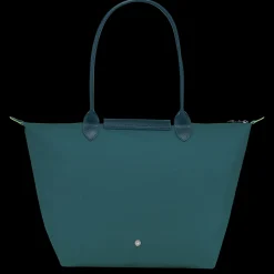 Clearance Longchamp Sac Cabas L Le Pliage Green Paon