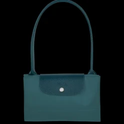 Clearance Longchamp Sac Cabas L Le Pliage Green Paon