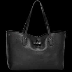 Outlet Longchamp Sac Cabas L Le Roseau Essential Noir