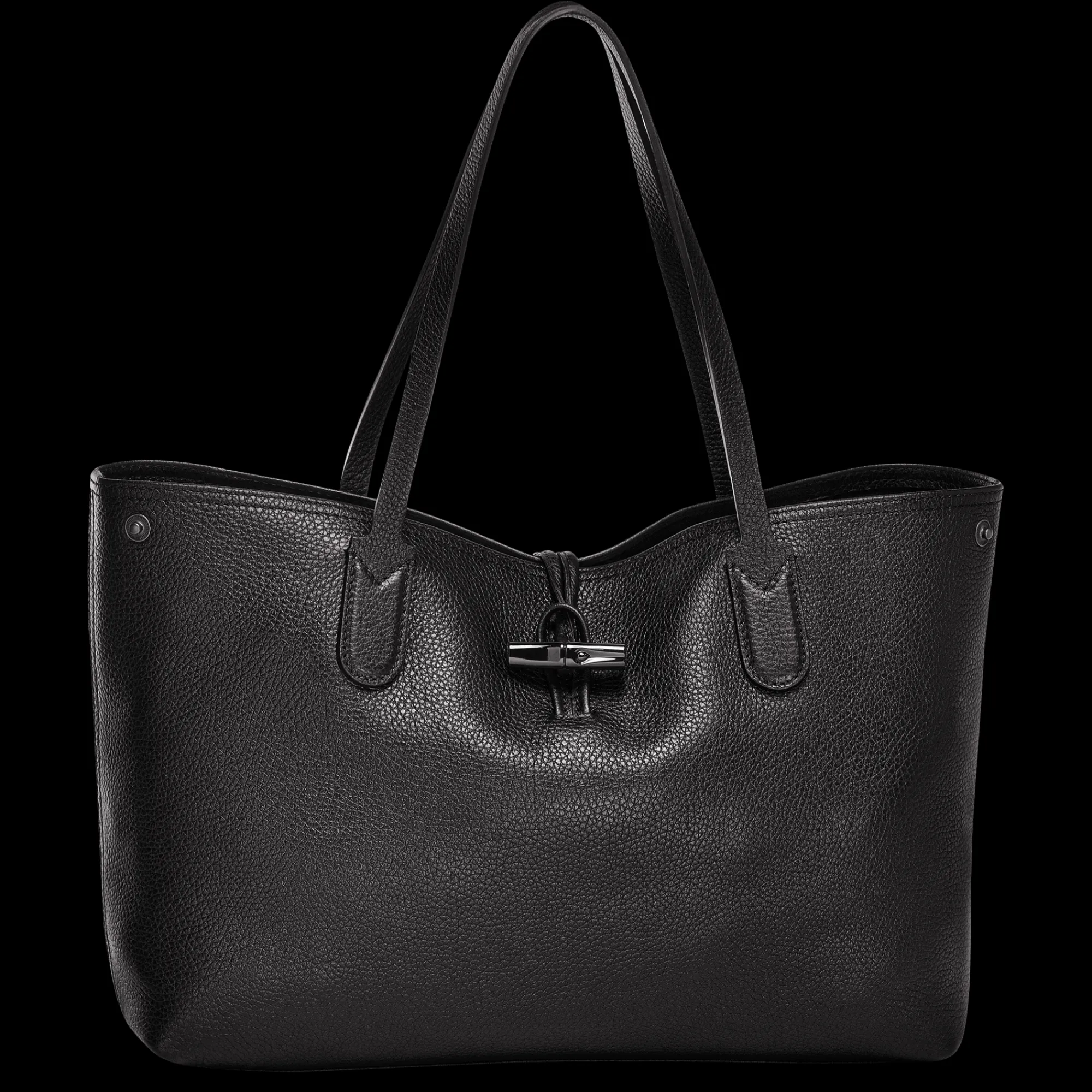 Outlet Longchamp Sac Cabas L Le Roseau Essential Noir