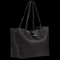 Outlet Longchamp Sac Cabas L Le Roseau Essential Noir