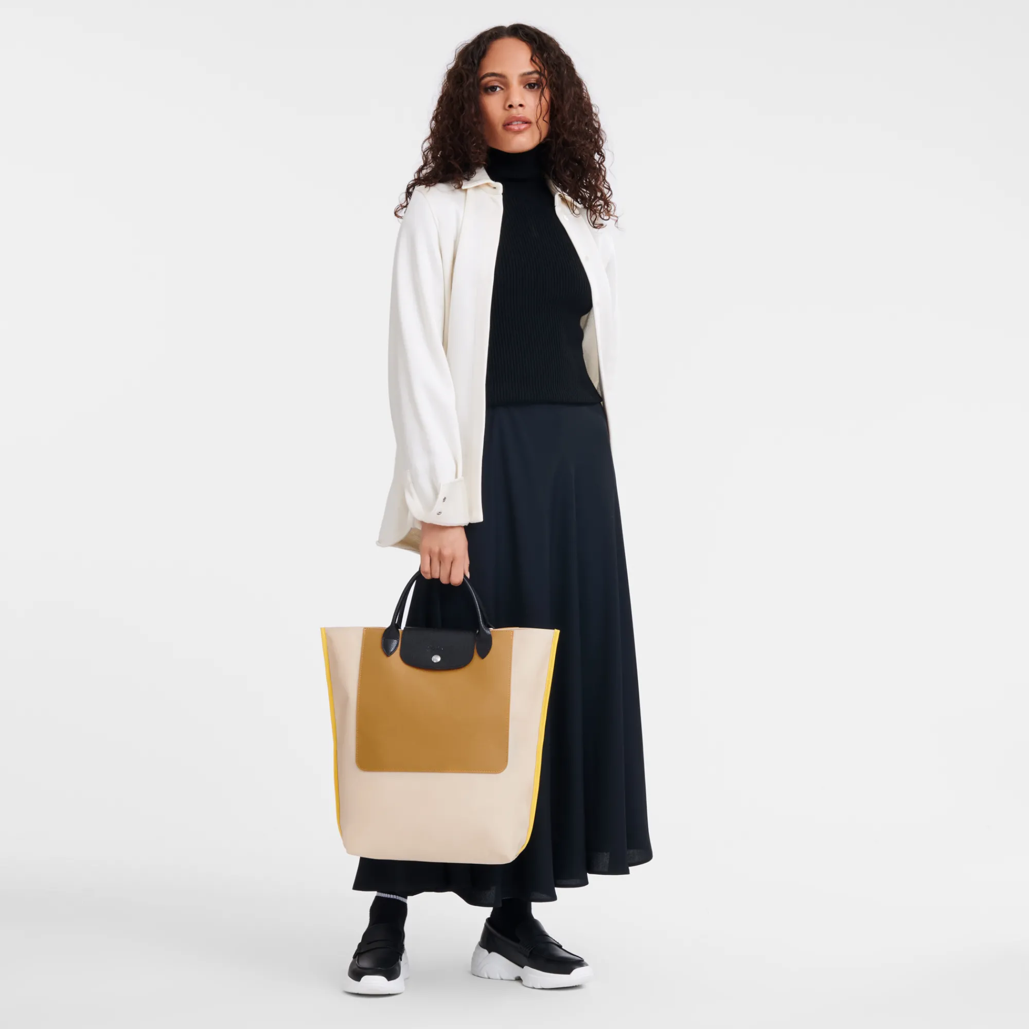 Discount Longchamp Sac Cabas M Cabas Beige
