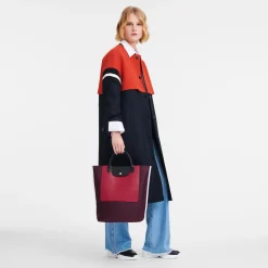 Discount Longchamp Sac Cabas M Cabas Bordeaux