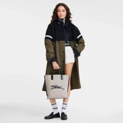 Online Longchamp Sac Cabas M Essential Ecru