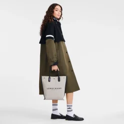 Online Longchamp Sac Cabas M Essential Ecru