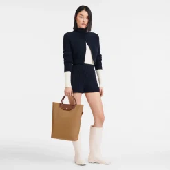 Sale Longchamp Sac Cabas M Le Pliage Chamois