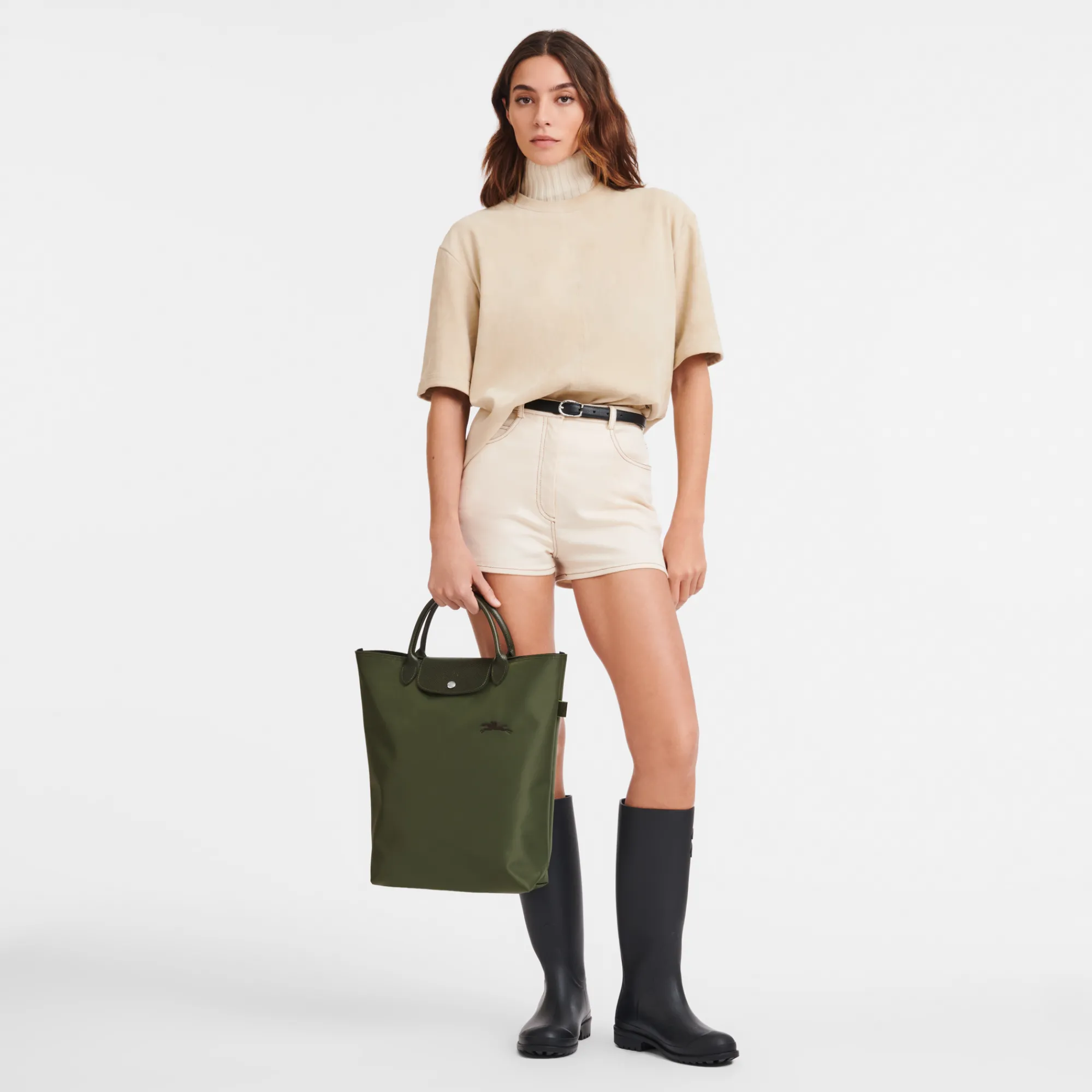 Discount Longchamp Sac Cabas M Le Pliage Green Forêt