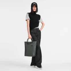 Best Longchamp Sac Cabas M Le Pliage Green Graphite