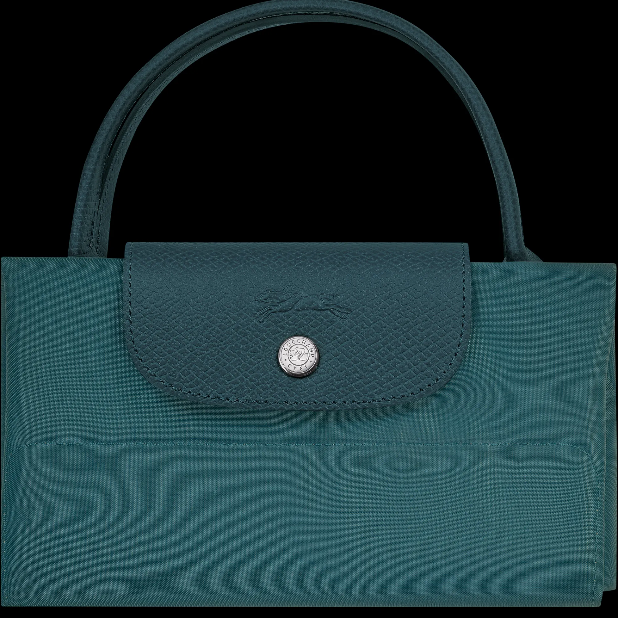 Sale Longchamp Sac Cabas M Le Pliage Green Paon