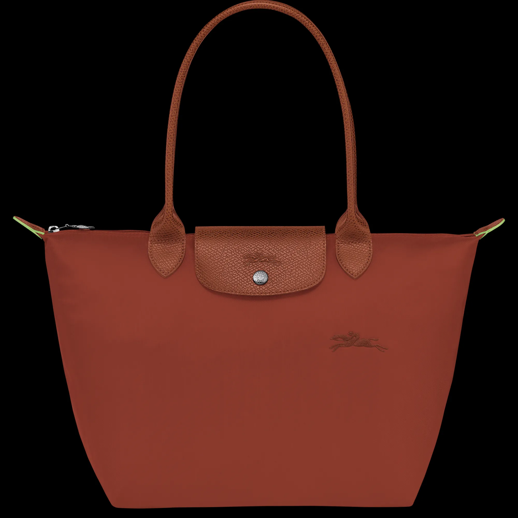 Outlet Longchamp Sac Cabas M Le Pliage Green Châtaigne
