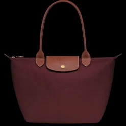 Clearance Longchamp Sac Cabas M Le Pliage Original Bordeaux