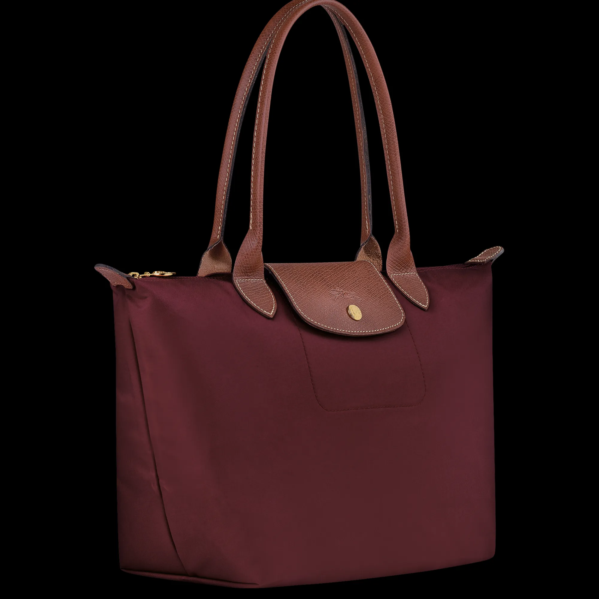 Clearance Longchamp Sac Cabas M Le Pliage Original Bordeaux