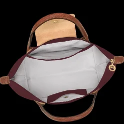 Clearance Longchamp Sac Cabas M Le Pliage Original Bordeaux