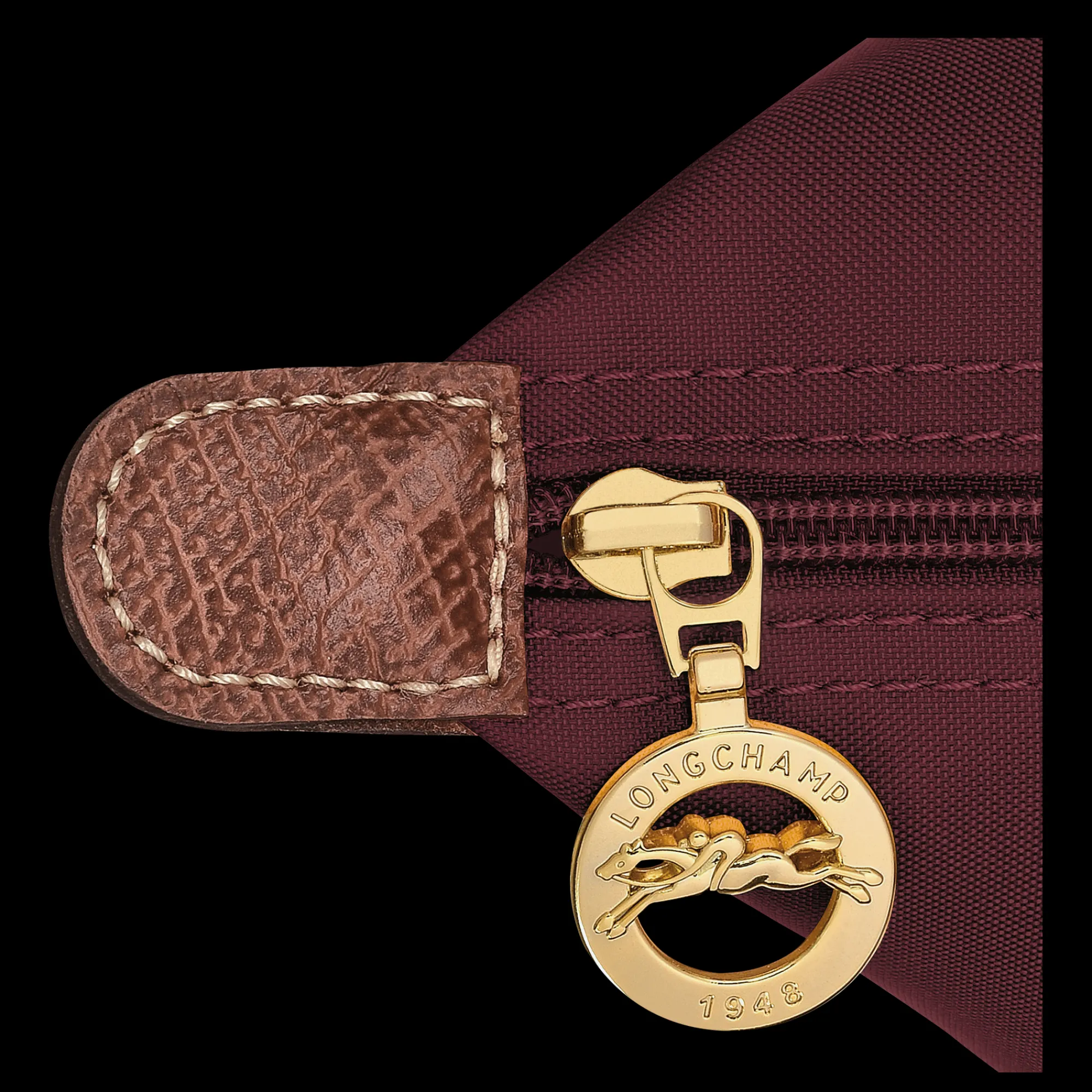 Clearance Longchamp Sac Cabas M Le Pliage Original Bordeaux