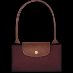 Clearance Longchamp Sac Cabas M Le Pliage Original Bordeaux