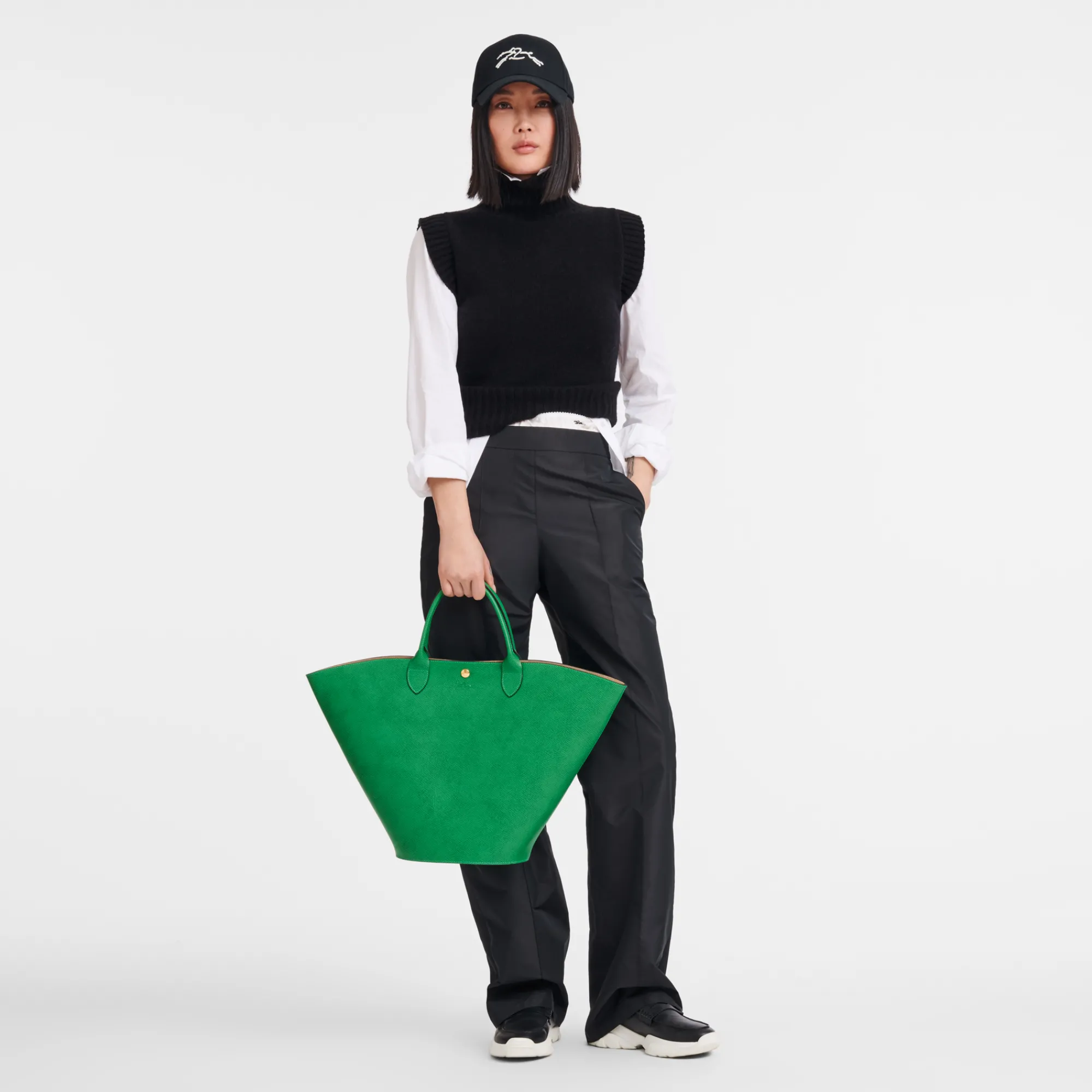 Discount Longchamp Sac Cabas XL Épure Vert