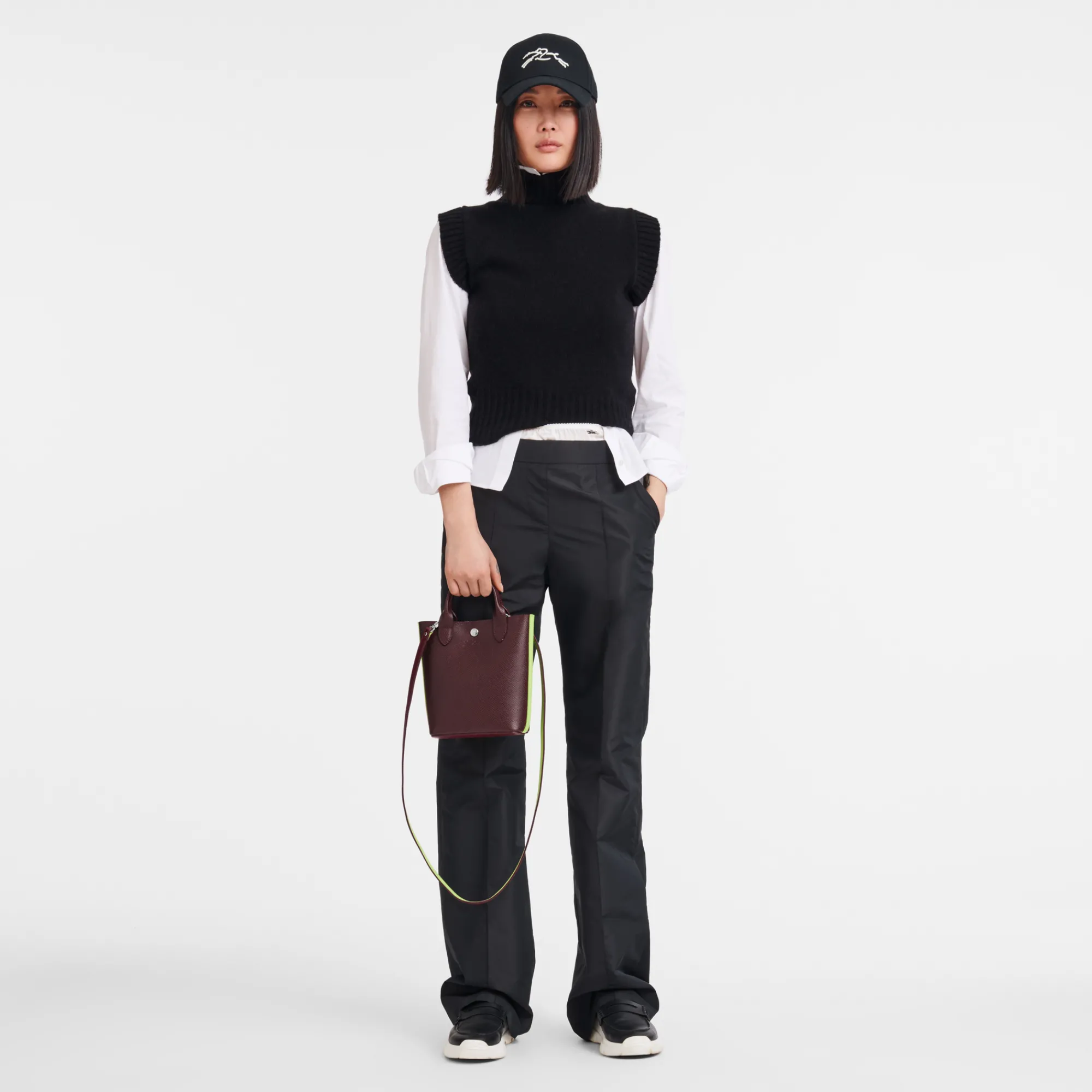 Outlet Longchamp Sac Cabas XS Épure Bordeaux