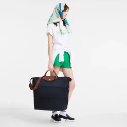 Online Longchamp Sac De Voyage Extensible Le Pliage Original Noir