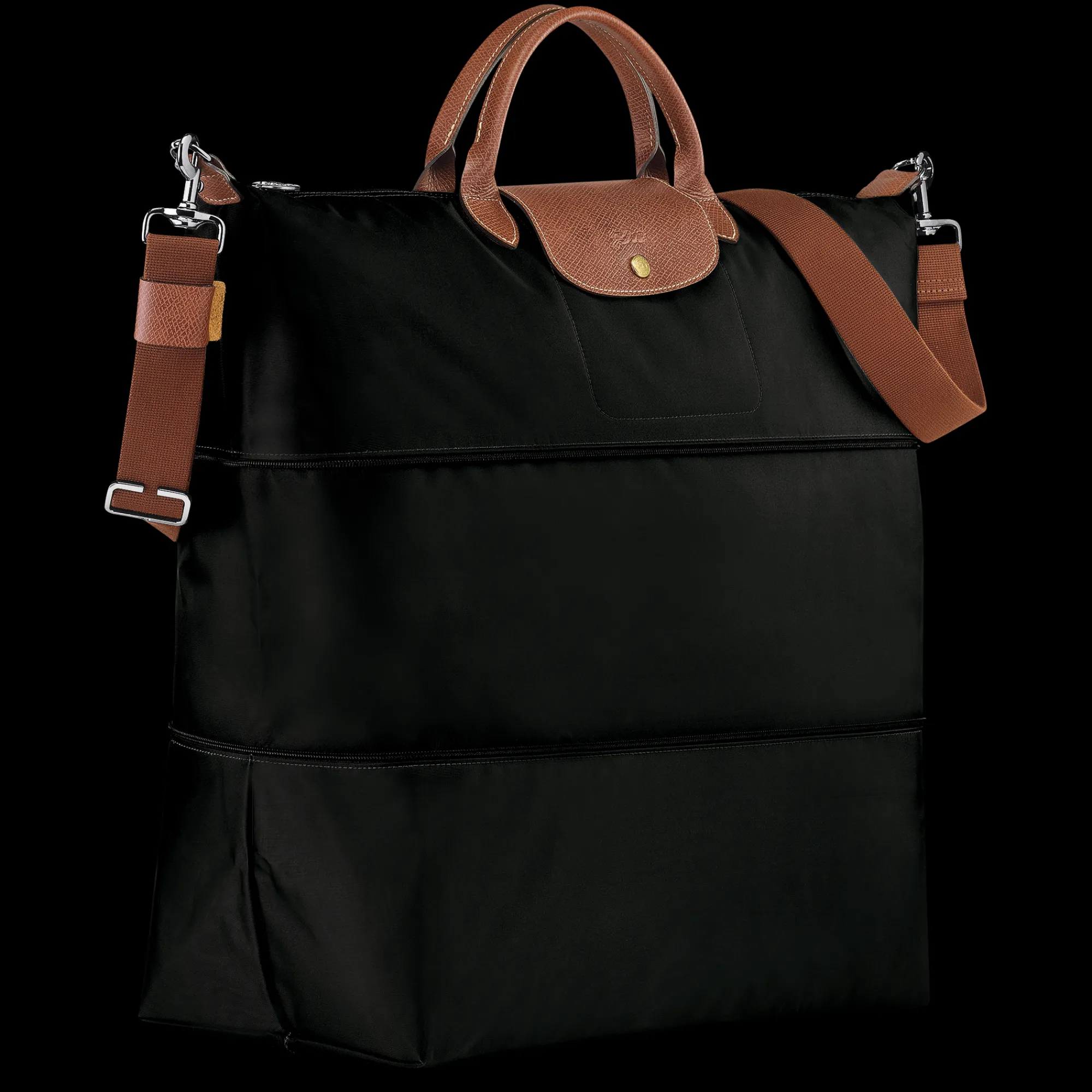 Online Longchamp Sac De Voyage Extensible Le Pliage Original Noir