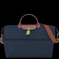 Outlet Longchamp Sac De Voyage Extensible Le Pliage Original Marine