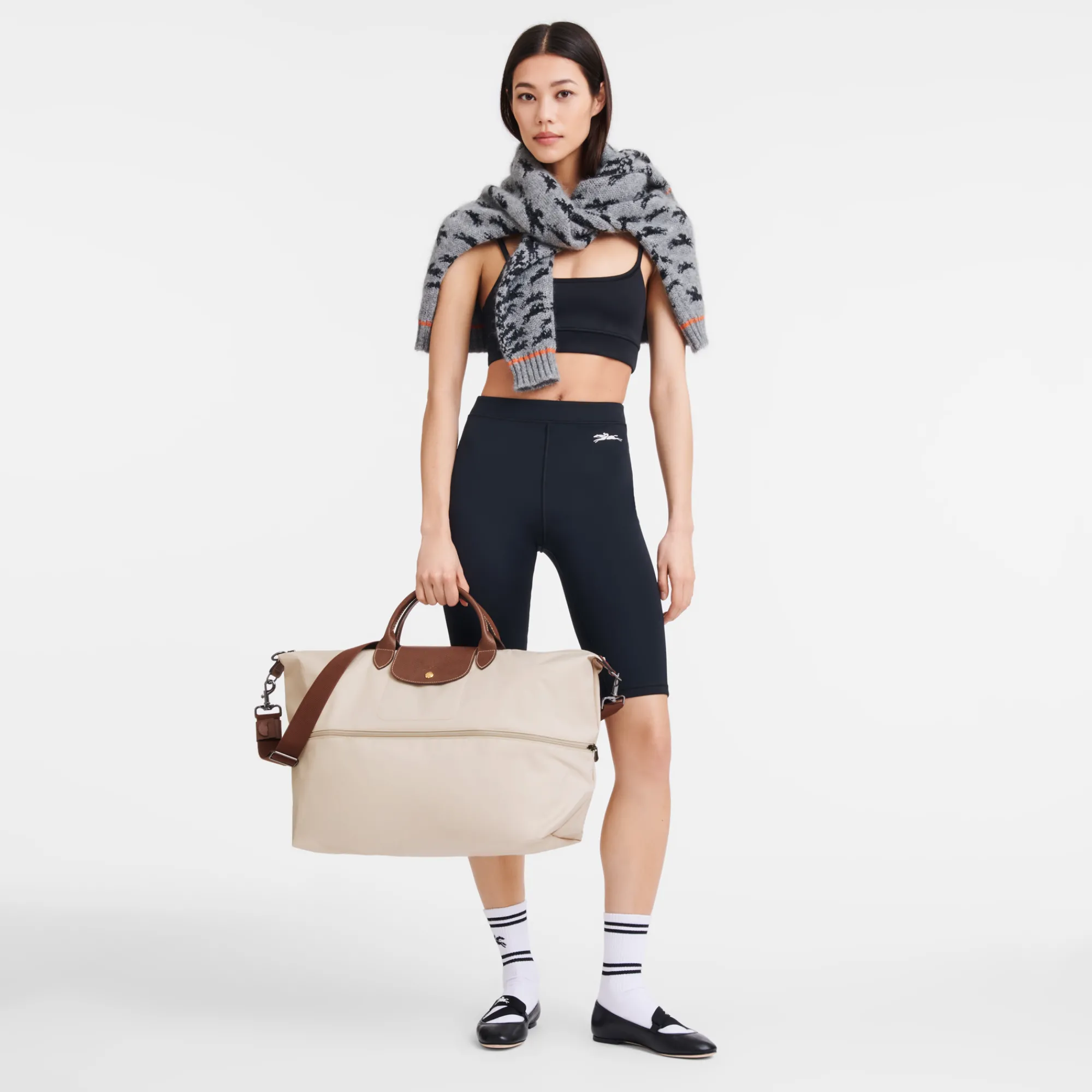 Sale Longchamp Sac De Voyage Extensible Le Pliage Original Papier