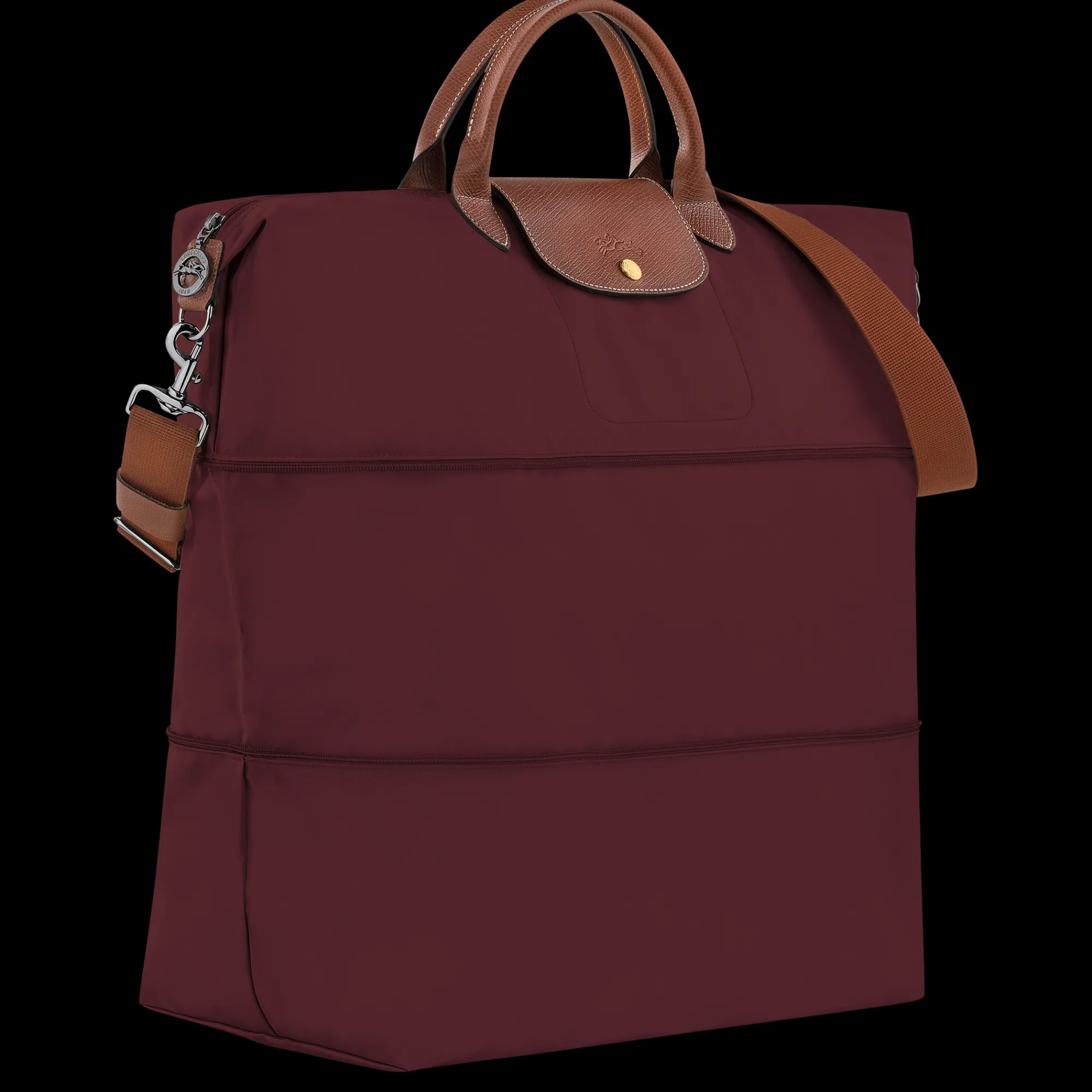 Discount Longchamp Sac De Voyage Extensible Le Pliage Original Bordeaux