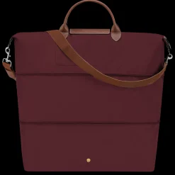 Discount Longchamp Sac De Voyage Extensible Le Pliage Original Bordeaux