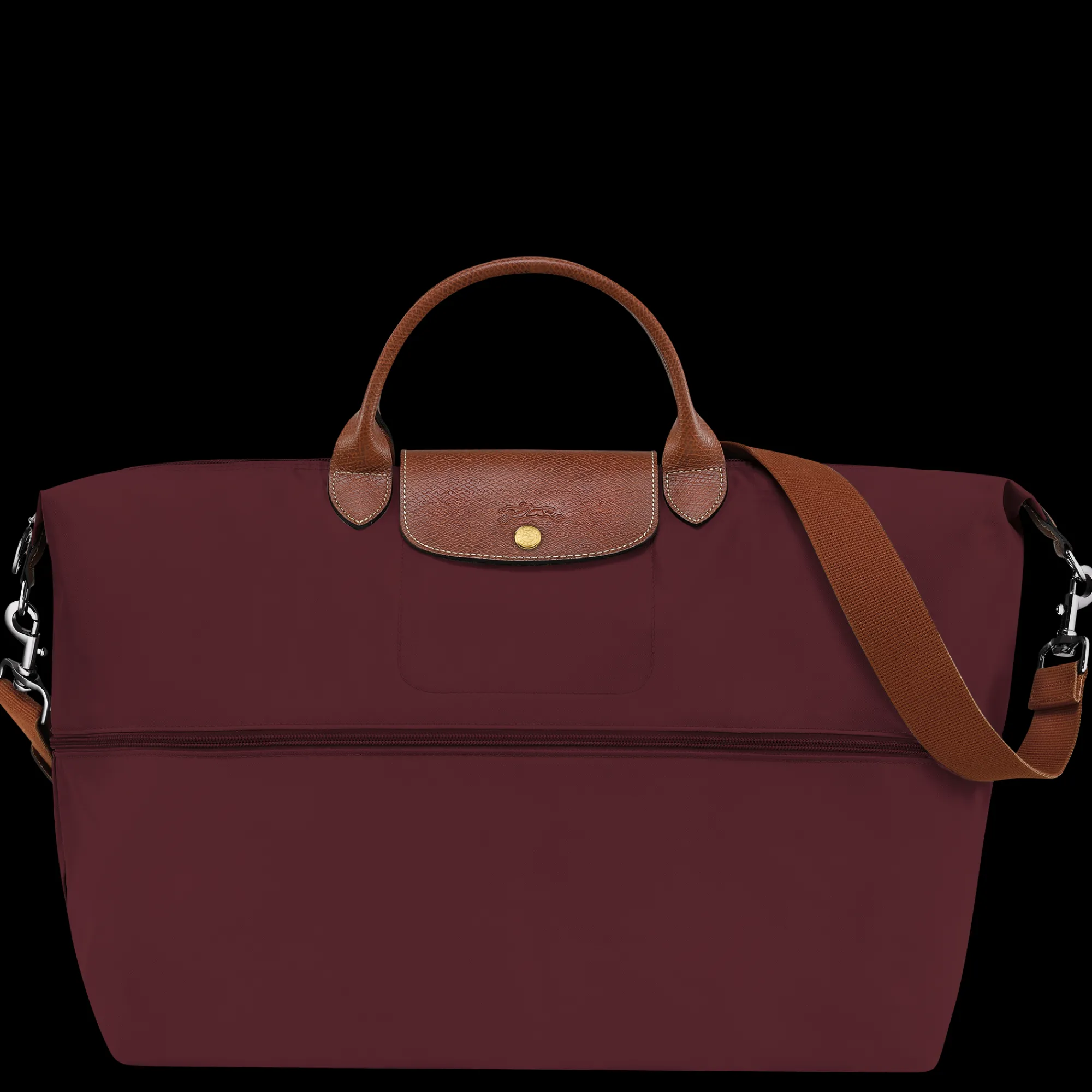Discount Longchamp Sac De Voyage Extensible Le Pliage Original Bordeaux