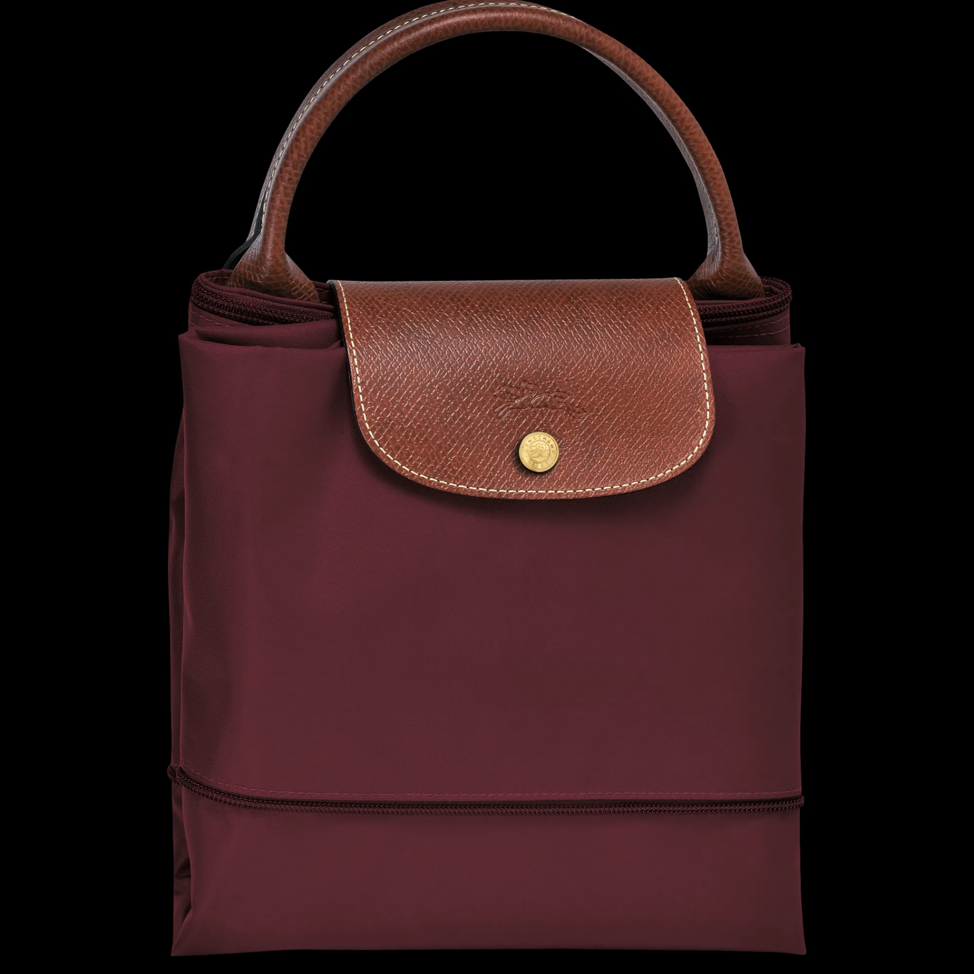 Discount Longchamp Sac De Voyage Extensible Le Pliage Original Bordeaux