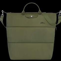 Sale Longchamp Sac De Voyage Extensible Le Pliage Green Forêt