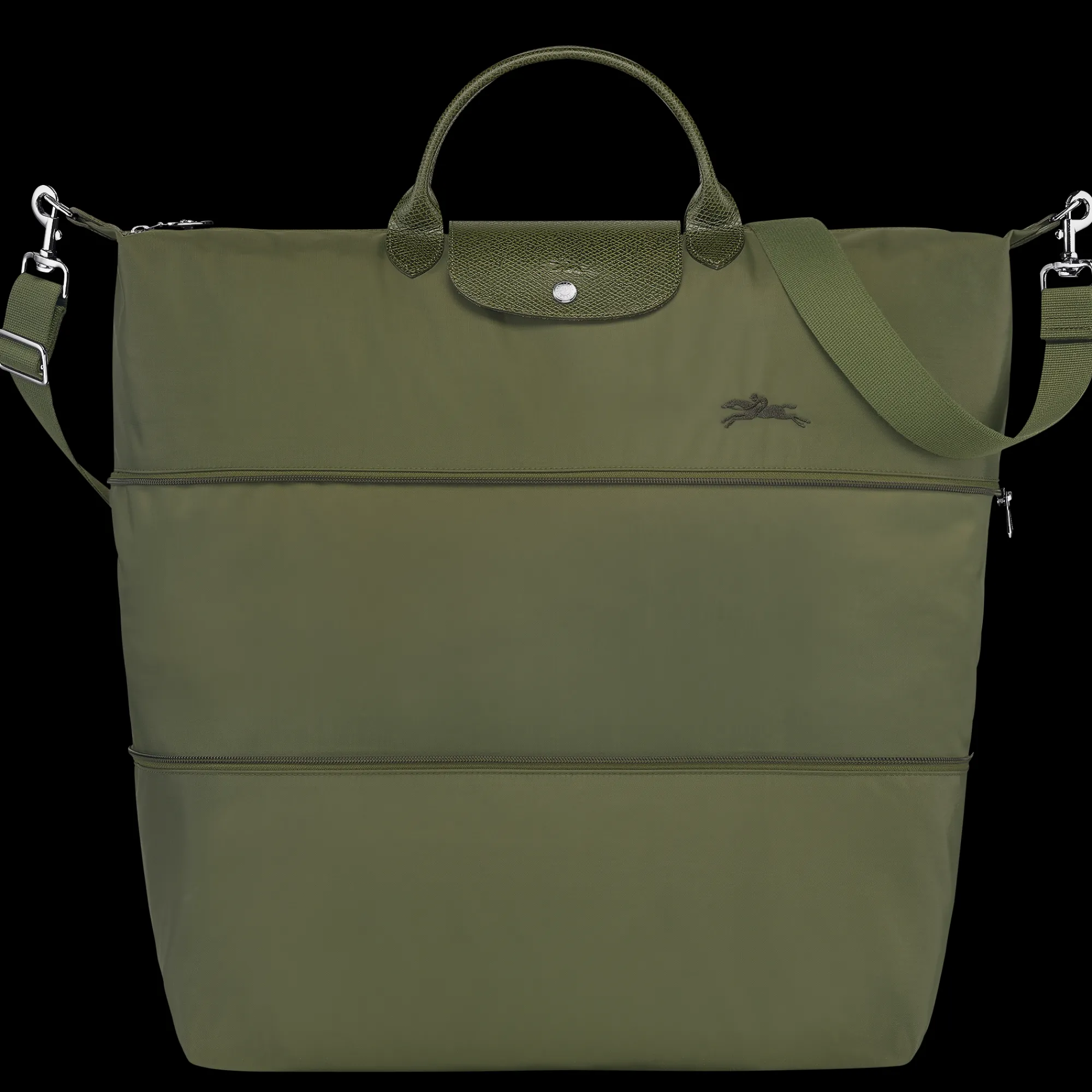 Sale Longchamp Sac De Voyage Extensible Le Pliage Green Forêt