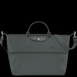 Hot Longchamp Sac De Voyage Extensible Le Pliage Green Graphite