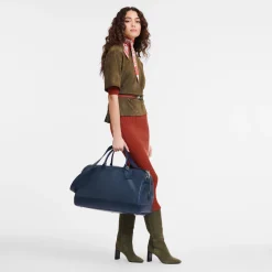 New Longchamp Sac De Voyage M Le Foulonné Navy