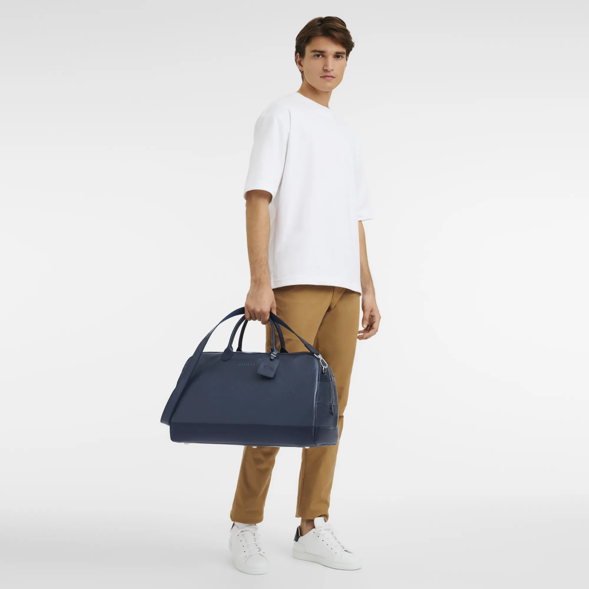 New Longchamp Sac De Voyage M Le Foulonné Navy