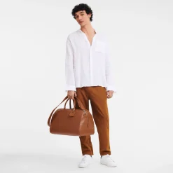 Longchamp Sac De Voyage M Le Foulonné Caramel