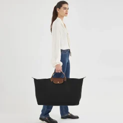 Hot Longchamp Sac De Voyage M Le Pliage Original Noir