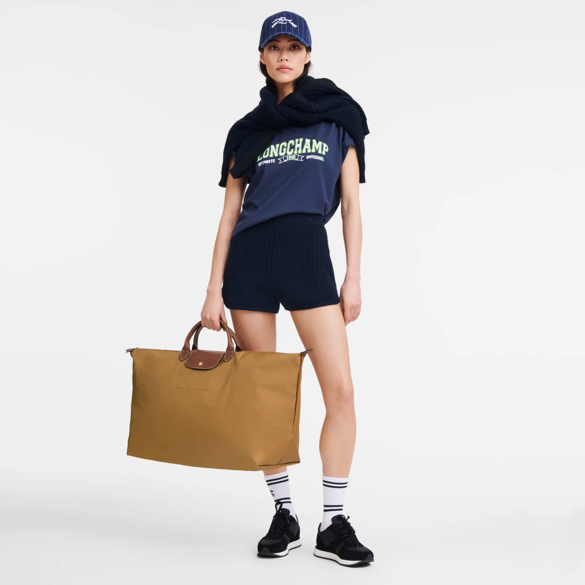 Longchamp Sac De Voyage M Le Pliage Original Chamois