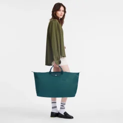 Online Longchamp Sac De Voyage M Le Pliage Green Paon