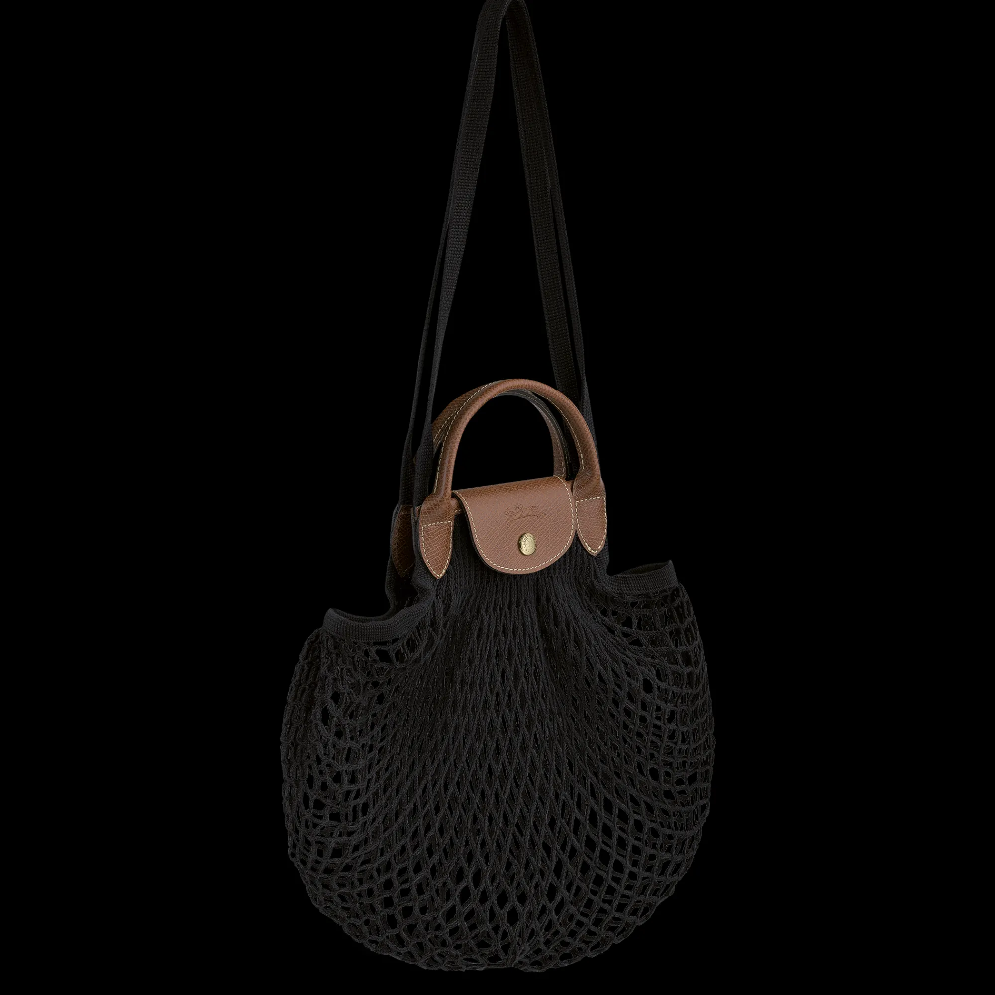 Sale Longchamp Sac Filet L Le Pliage Filet Noir
