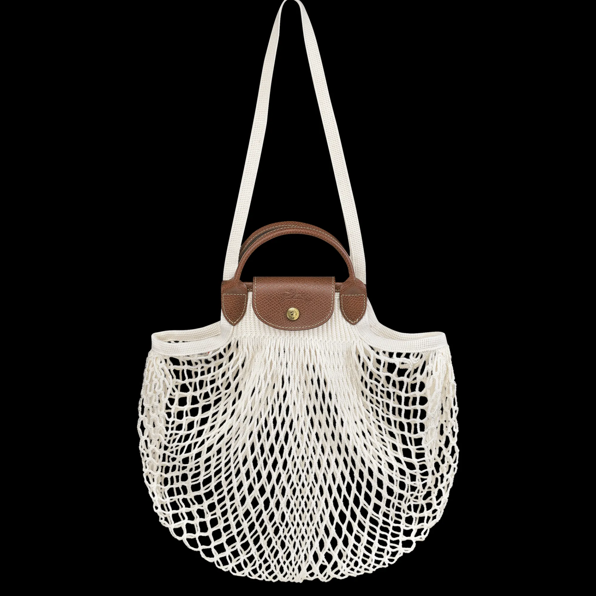Hot Longchamp Sac Filet L Le Pliage Filet Ecru
